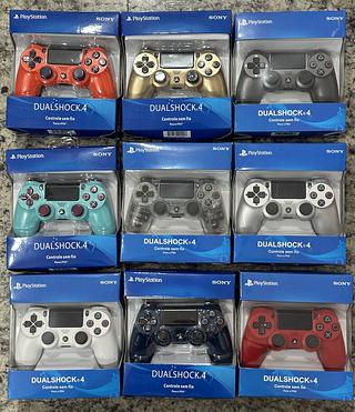 Controle joystick sem fio Sony PlayStation Dualshock 4