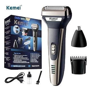 Barbeador e cortador de cabelo 3 em 1 Kemei KM-6776 Bivolt