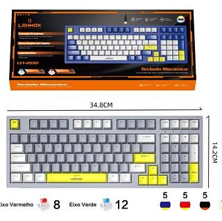 Teclado Mecânico original ，Switch Rgb Usb Pc Ps4 Xbox LEY-2092