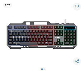 Teclado Gamer Semimecânico Rgb Led Retroiluminado Computador