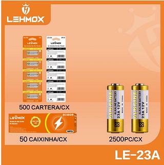 Cartela Bateria 23A Lithium 12V Lehmox
