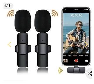 Microfone De Lapela Sem Fio Duplo Profissional Gravação para XIAOMI SUGSUNG XIAOMI （TYPE-C）