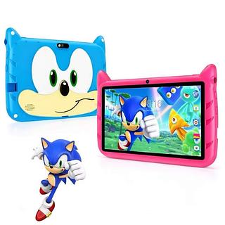 Tablet Infantil 7” Sonic 4GB 64GB Android 13 Câmera Wi-Fi Bateria Duradoura Dual Band Caneta