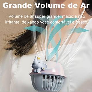 Mini Ventilador de Pescoço Infantil Com Cordão de Silicone ventilador infantil ventilador pescoço