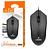 Mouse Óptico Com Fio Usb 3 Botões Preto Original C/ Garantia