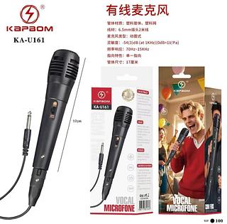 Microfone Dinamico C/ Fio 3mts P10 Karaoke P/ Caixa De Som（le-905）