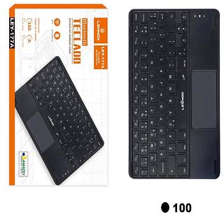 Teclado Bluetooth com Touchpad Slim Sem Fio para Tablet iPad Android Windows PC Silencioso Portátil
