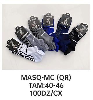 KIT 12 pares MEIA FUTEBOL ALGODÃO SOQUETE ACADEMIA C/DERRAPANTE UNISEX