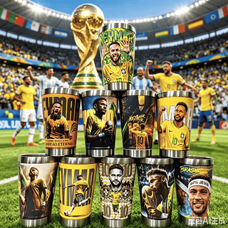 Copo temica 473ml Envio apenas estampa e Neymar Brasil