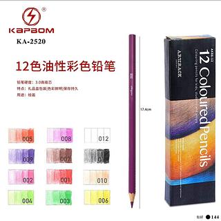 NOBELJIAOO 12Cores Lápis De Cor Oleoso Hexágono Conjunto De Cabo De Madeira Artista Pintura Desenho Esbo