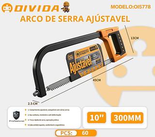ARCO DE SERRA AJUSTAVEL 10POLEGADO