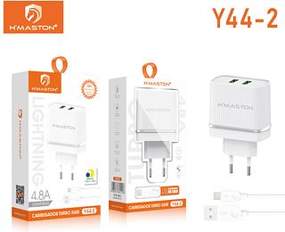 Carregador Completo TurboRápido H'maston 2 Usb 4.8A iphone