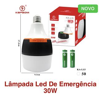 Lâmpada Led De Emergência 30W