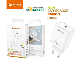 FONTE CARREGADOR TURBO 20W PARA ENTRADA TIPO-C USB-C