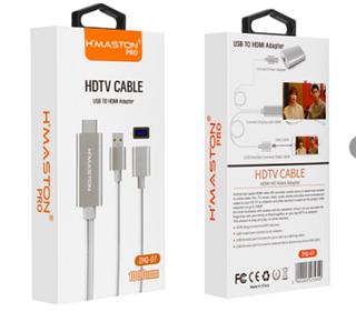 CABO ADAPTADOR HDTV H'MASTON - USB FÊMEA X HDMI - 1 METRO