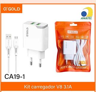 Carregador Celular AGOLD 3.1a V8