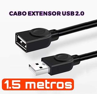 Cabo Extensor Usb 2.0 1,5 Metros Extensão Macho / Fêmea—BMAX