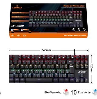 Teclado Mecânico Blue Switch Rgb Usb Pc Ps4 Xbox