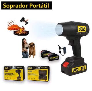 Soprador Portátil Turbo Recarregáveis – Folhas e Pó Removidos com Maleta e dois Baterias 48V—35000PA