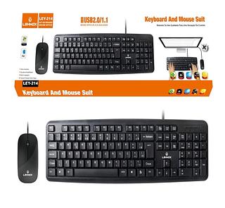 Kit Teclado + Mouse Óptic com Fio qualidade