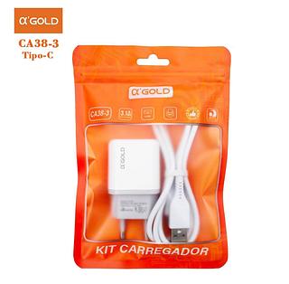 Carregador de celular AGOLD 3.1a TYPEC sacola