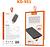 Carregador Portátil Power Bank 10000mah com 3 Saídas v8 iphone e type-c KD-951